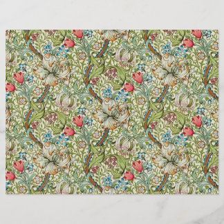 Vintage Flowers Scrapbook Paper | Floral Craft 
