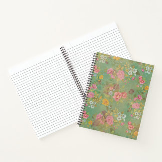 Vintage Flowers Spiral Notebook