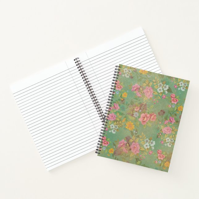 Vintage Flowers Spiral Notebook (Inside)