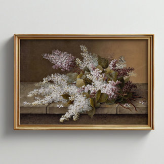 Vintage Flowers Still Life Art  Download available Poster