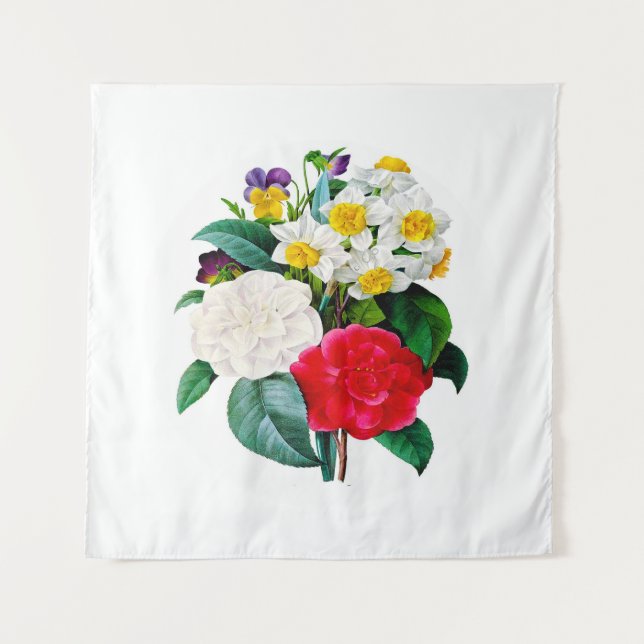 Vintage Flowers Tapestry (Front)