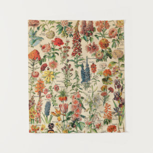 Vintage Flowers  Tapestry