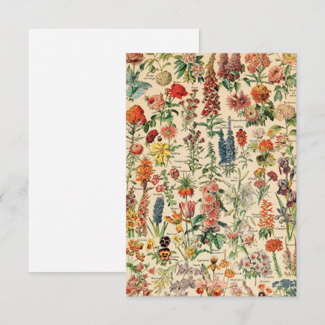 Vintage Flowers Thank You Card (Front/Back)