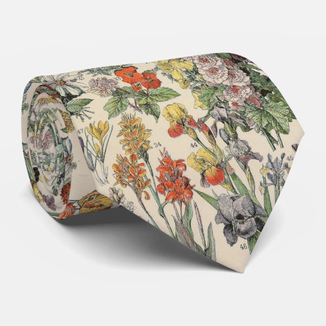 Vintage Flowers Tie (Rolled)