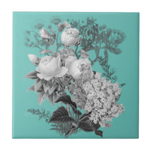 Vintage Flowers Tile
