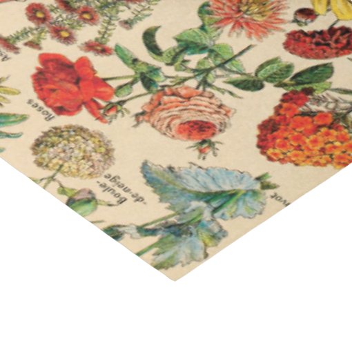 Vintage Flowers Tissue Paper Zazzle