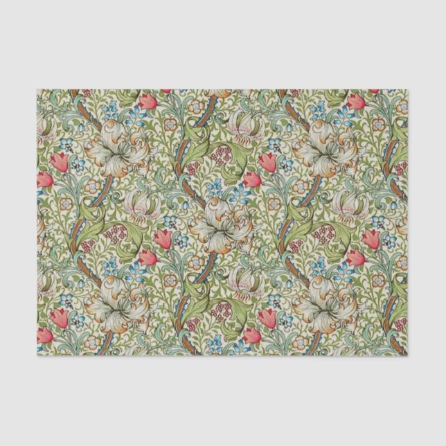 Vintage Flowers Tissue Paper (Front)