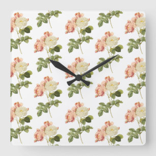Vintage Flowers wall clock 2