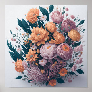 vintage flowers | wall decor