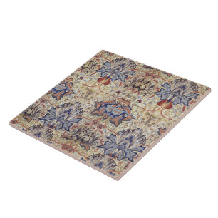 Vintage Flowers William Morris Artichoke Tile