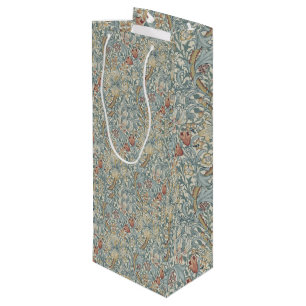 Vintage Flowers William Morris Golden Lily      Wine Gift Bag