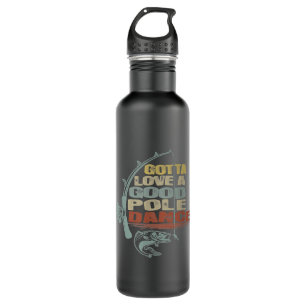 Vintage Fly Fishing Cool Grandpa 710 Ml Water Bottle