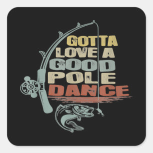 Vintage Fly Fishing Cool Grandpa Square Sticker