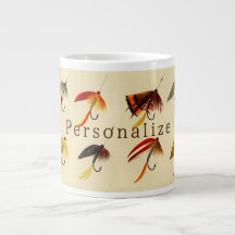 Vintage fly fishing lake fliers lures fisherman 