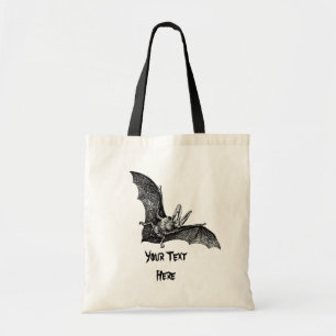 Vintage Flying Bat Gothic Vampire Tote Bag
