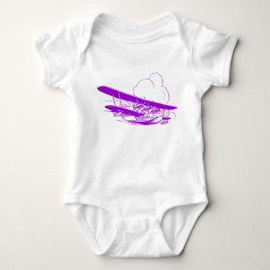 Vintage Flying Boat Baby Bodysuit