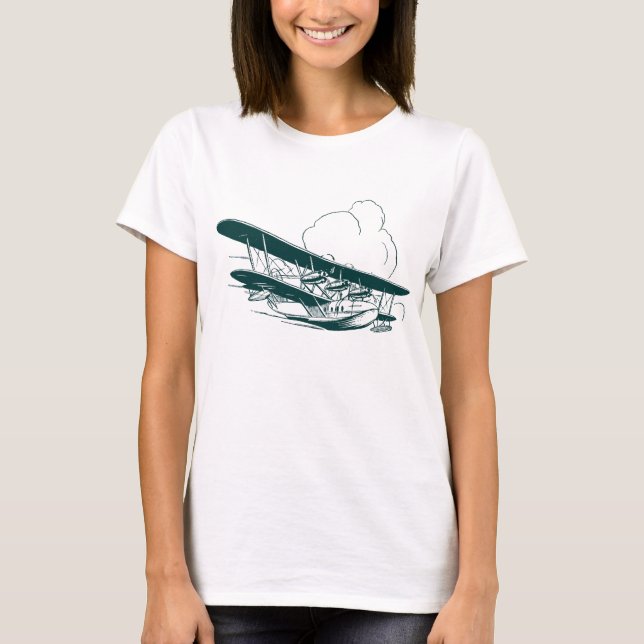Vintage Flying Boat T-Shirt (Front)