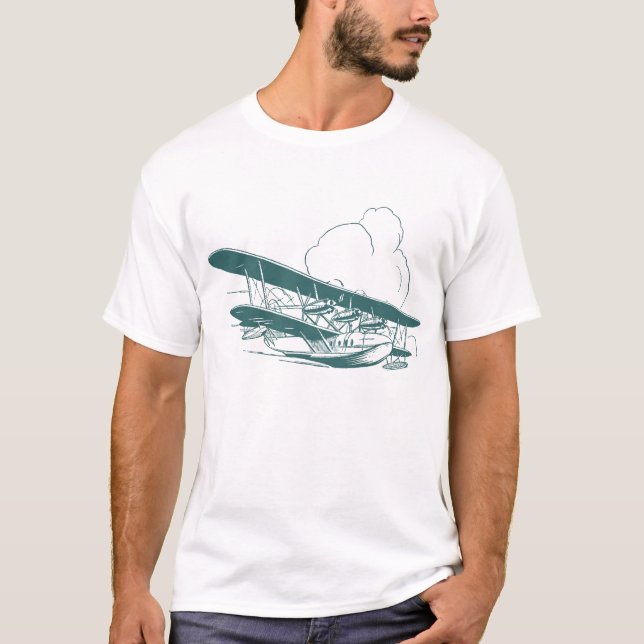 Vintage Flying Boat T-Shirt (Front)