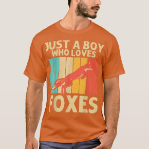 Vintage Fo Design For Boys Kids Men Wild Fo Animal T-Shirt