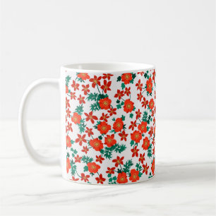 Vintage folk floral background. Seamless vintage p Coffee Mug