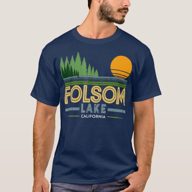 Vintage Folsom Lake California T-Shirt (Front)