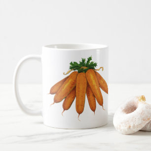 Vintage Food, Bunch of Organic Carrots Vegetables Coffee Mug