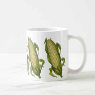 Vintage Food, Healthy Vegetables, Corn on the Cob Coffee Mug
