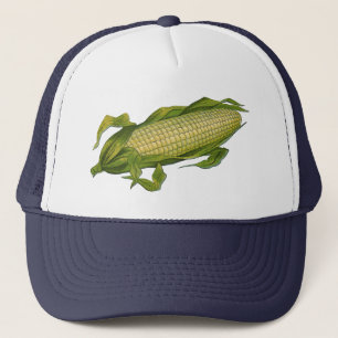 Vintage Food, Healthy Vegetables, Corn on the Cob Trucker Hat