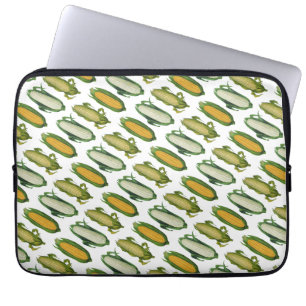 Vintage Food Healthy Vegetables, Fresh Corn on Cob Laptop Sleeve