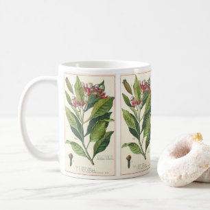 Vintage Food Herbs Spices, Cloves Plant Coffee Mug