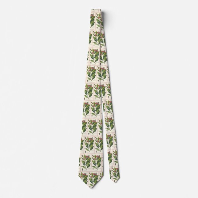 Vintage Food Herbs Spices, Cloves Plant Tie (Front)