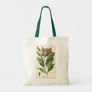 Vintage Food Herbs Spices, Cloves Plant Tote Bag
