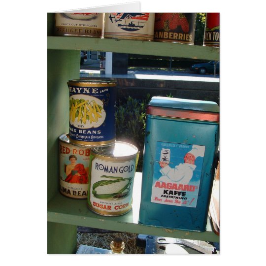 Vintage Food Products Note Card