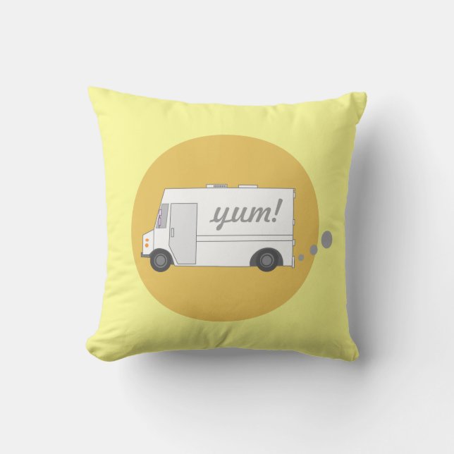 Vintage Food Truck Pillow (Front)