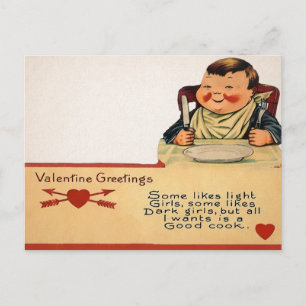 Vintage Food Valentine Postcard