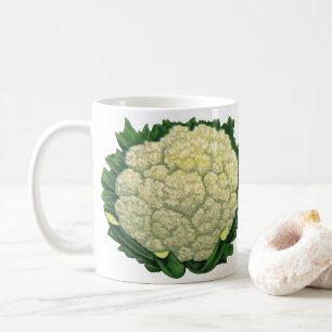 Vintage Food Vegetables Veggies Cauliflower Coffee Mug