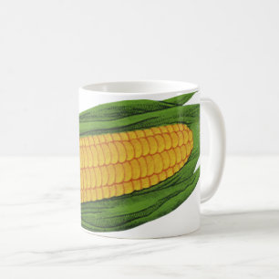 Vintage Food Vegetables; Yellow Corn on the Cob Coffee Mug