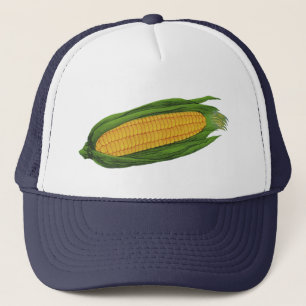 Vintage Food Vegetables; Yellow Corn on the Cob Trucker Hat
