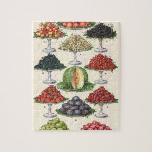 Vintage Foods Assorted Fruit on Trays for Catering Jigsaw Puzzle