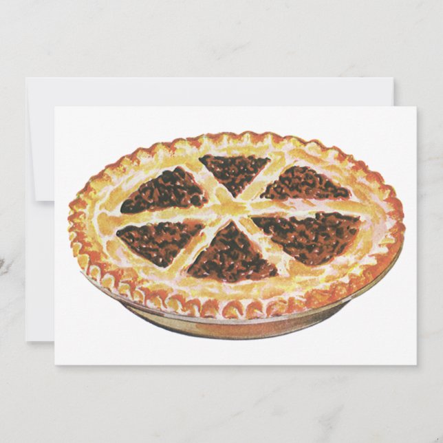 Vintage Foods Dessert, Fresh Baked Pecan Pie (Front)