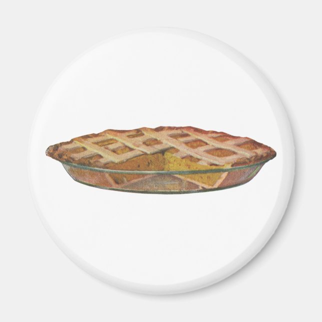Vintage Foods, Dessert, Thanksgiving Pumpkin Pie Magnet (Front)