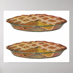 Vintage Foods, Dessert, Thanksgiving Pumpkin Pie Poster
