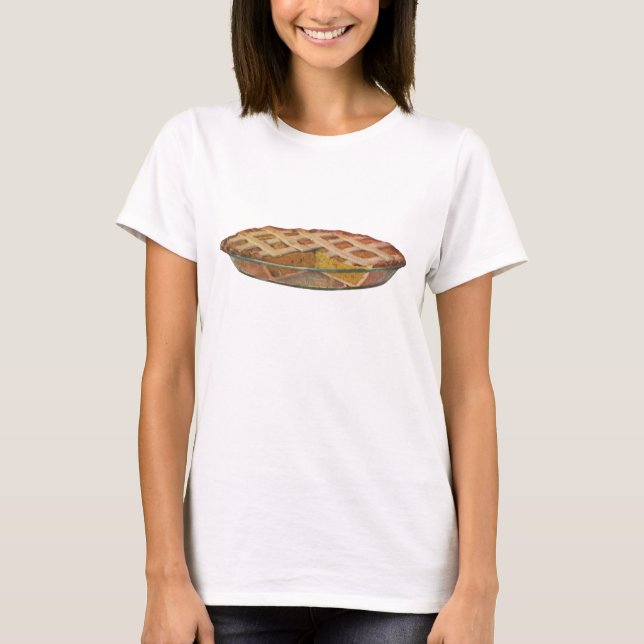 Vintage Foods, Dessert, Thanksgiving Pumpkin Pie T-Shirt (Front)