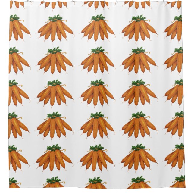 Vintage Foods, Green Leaf Lettuce Vegetables Shower Curtain (Front)