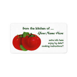 Vintage Foods, Organic Red Ripe Heirloom Tomato Label