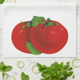 Vintage Foods, Organic Red Ripe Heirloom Tomato Tea Towel
