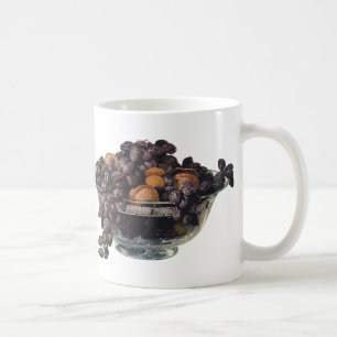 Vintage Foods, Walnuts and Almonds, Fruit and Nuts Coffee Mug