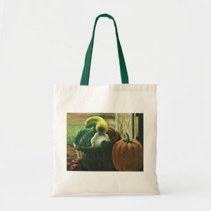 Vintage Foods, Winter Squash, Pumpkin and Apples Tote Bag