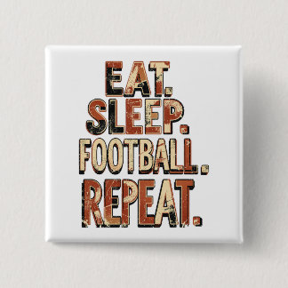 Vintage Football Fan Design | Retro Soccer Graphic 15 Cm Square Badge