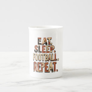 Vintage Football Fan Design Retro Soccer Graphic Bone China Mug